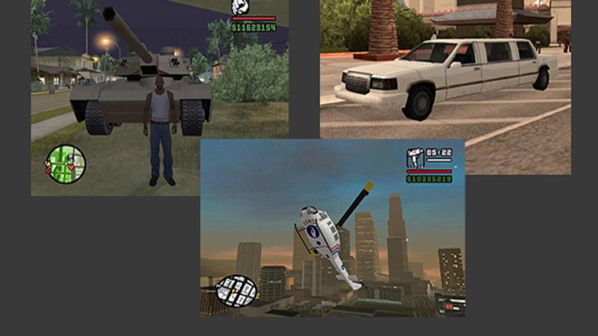 GTA San Andreas PC Araba ve Arac hileleri