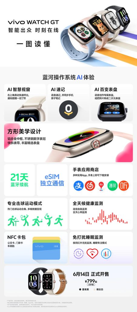 vivo'nun yeni akıllı saati WATCH GT Bluetooth duyuruldu
