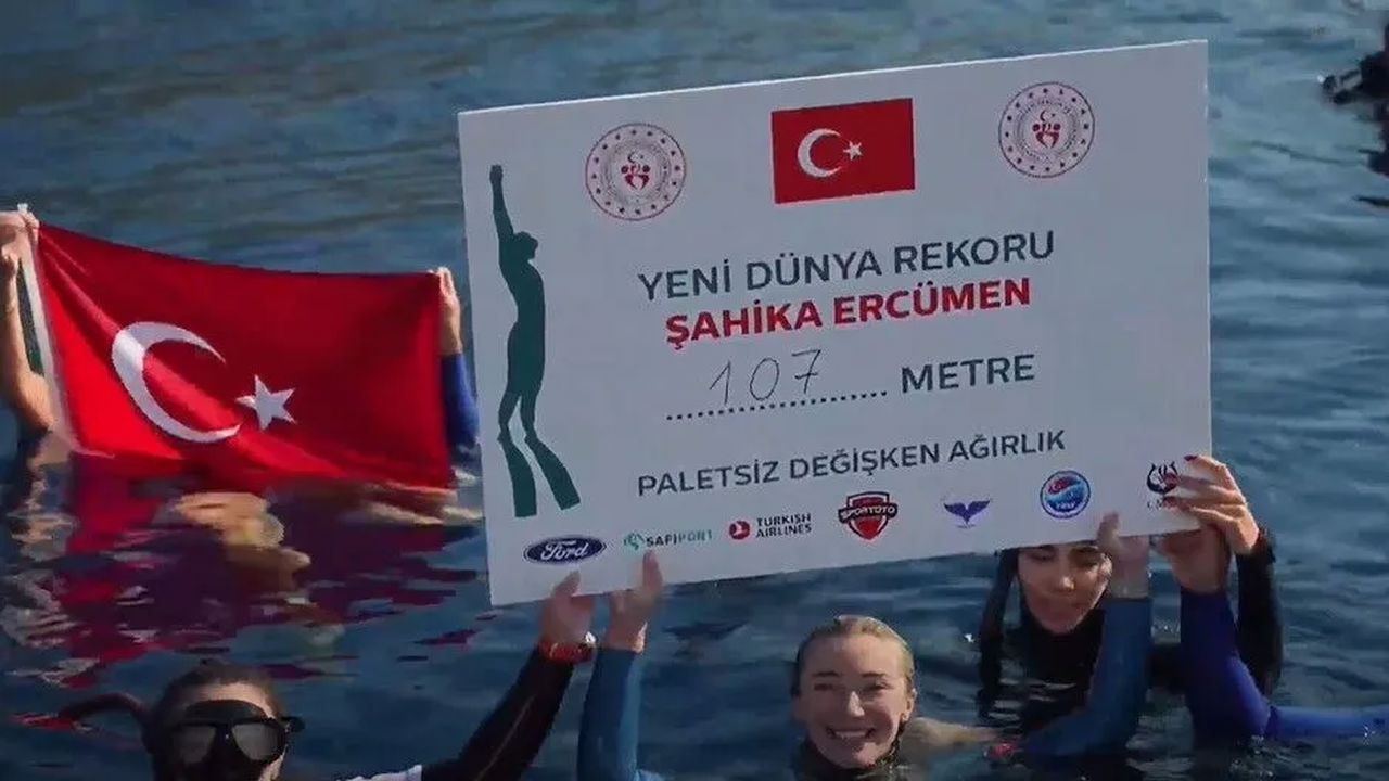 Safiport’un Desteklediği Şahika Ercümen’den 107 Metrelik Yeni Dünya Rekoru